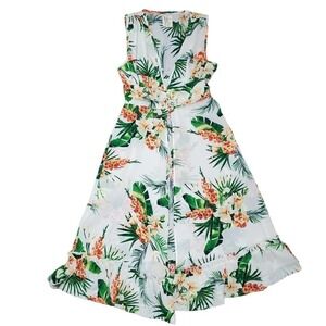 HAUTE Project Los Angeles Floral Kimono Duster Cover Up Top size Large